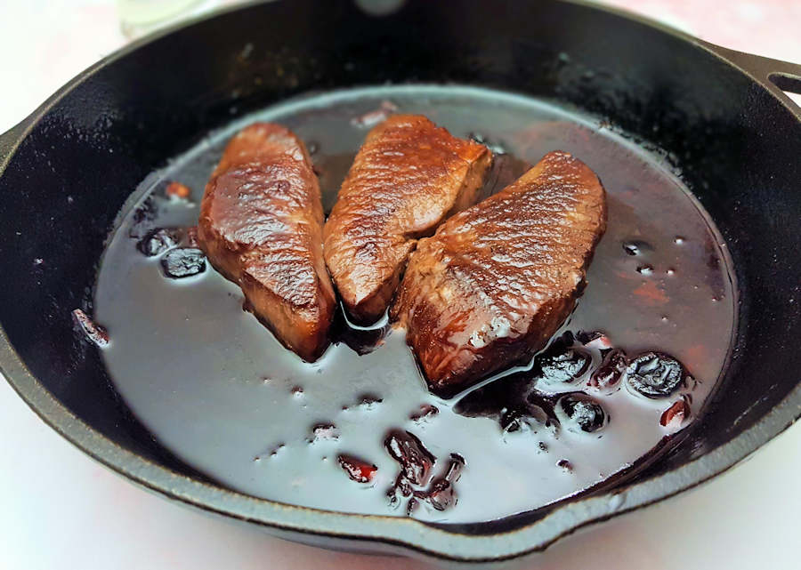 Venison Steaks With Red Sauce Recipe Cuisine Fiend